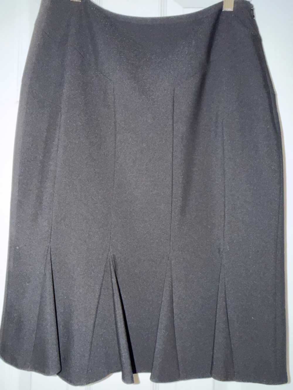 Madison Black Pencil Skirt with Front Pleats